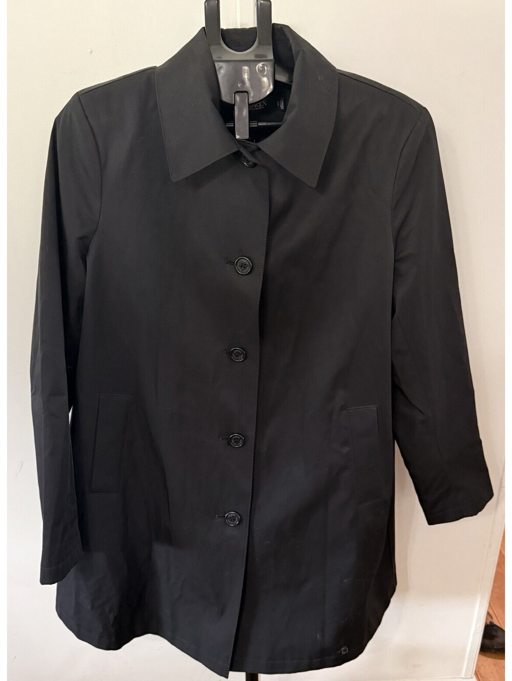 Lauren by Ralph Lauren Women Black Coat Xlrg Casual Dress Long